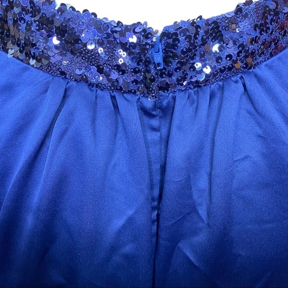 ModCloth Fervour Navy Gown Sequin Accent Size XL - Picture 8 of 15